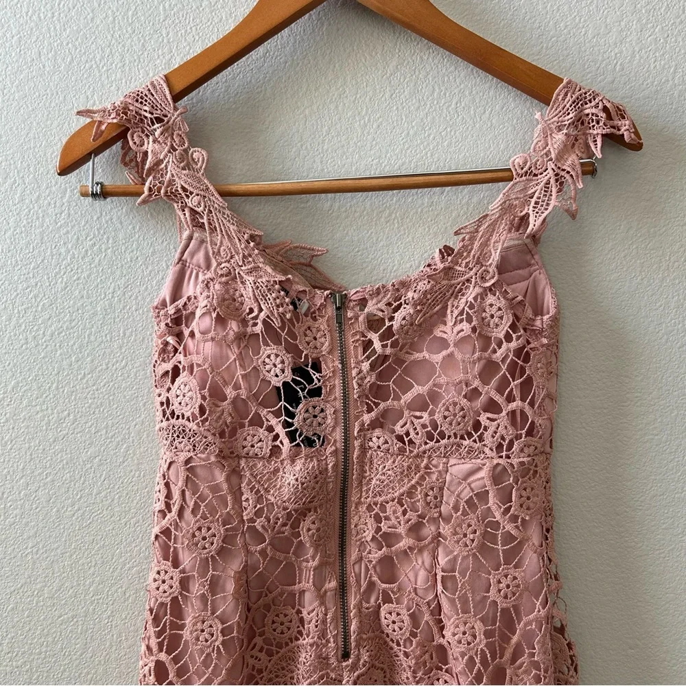Fashion Nova Pink Lace Mini Dress - Picture 9 of 12